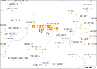 map of El Picacho