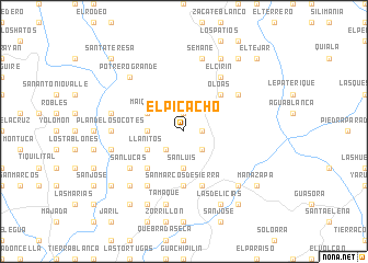 map of El Picacho