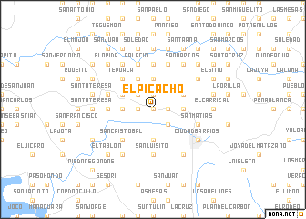 map of El Picacho