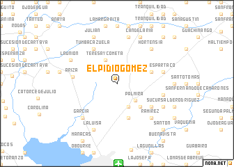 map of Elpidio Gómez