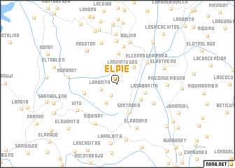 map of El Pié