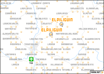 map of El Piligüín