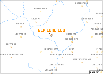 map of El Piloncillo