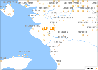 map of El Pilón