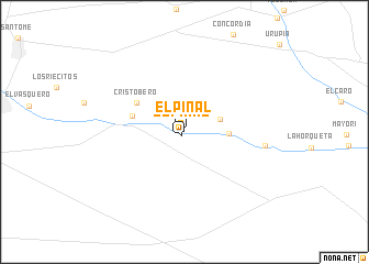 map of El Piñal