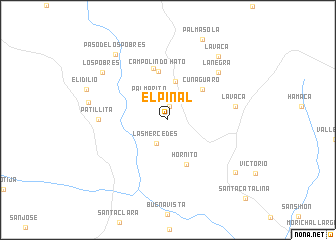 map of El Piñal