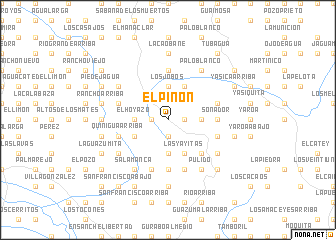 map of El Piñón