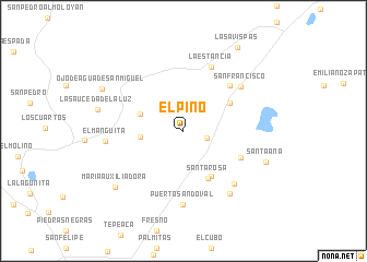 map of El Pino