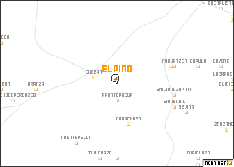 map of El Pino