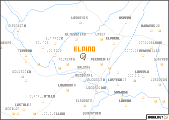 map of El Pino