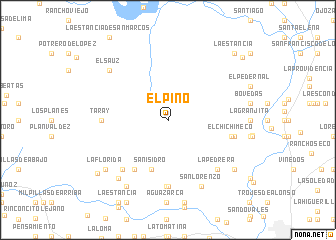 map of El Pino