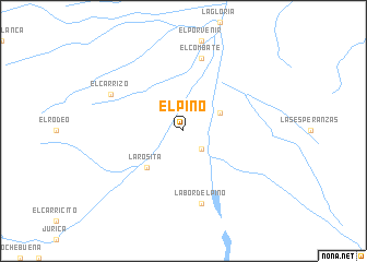 map of El Pino