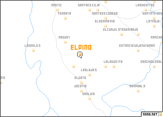 map of El Pino