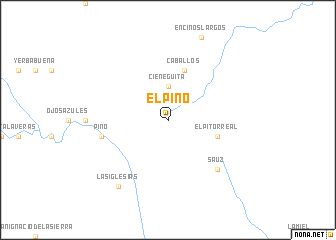 map of El Pino