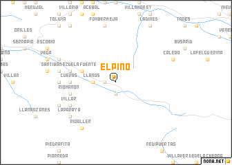 map of El Pino