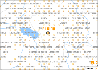 map of El Pino