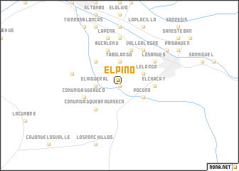 map of El Pino