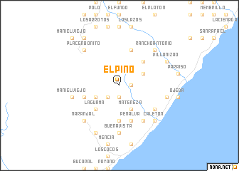 map of El Pino