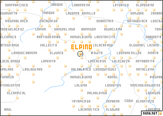 map of El Pino