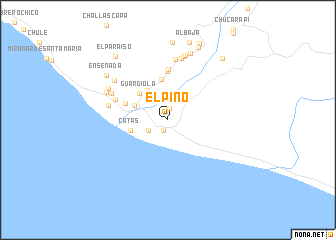 map of El Pino