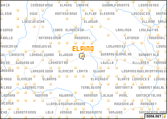 map of El Pino