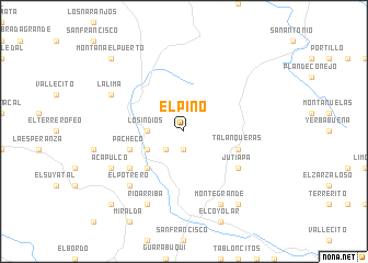 map of El Pino