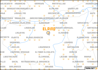 map of El Pino