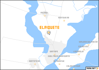 map of El Piquete