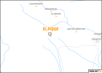 map of El Pique
