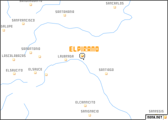 map of El Pirano