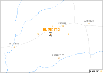 map of El Pirito