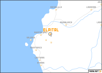 map of El Pital