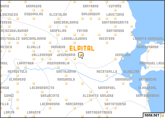 map of El Pital