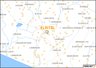 map of El Pital