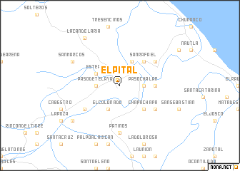 map of El Pital