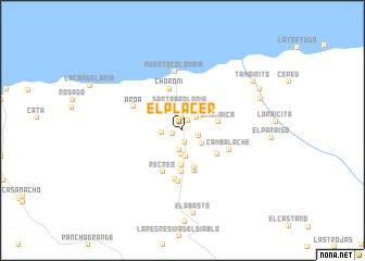 map of El Placer