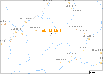 map of El Placer