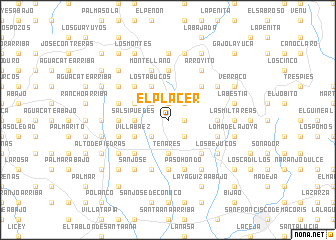 map of El Placer