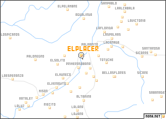 map of El Placer