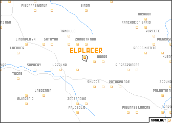 map of El Placer