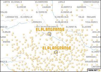 map of El Plan Grande