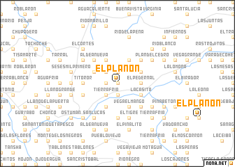 map of El Planón