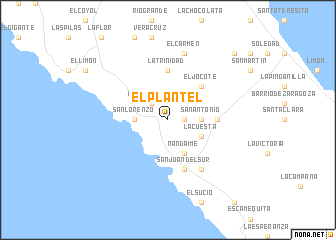 map of El Plantel