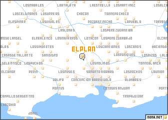 map of El Plan