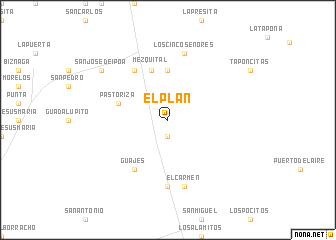 map of El Plan
