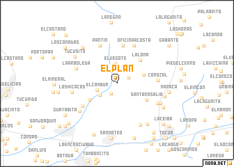 map of El Plan