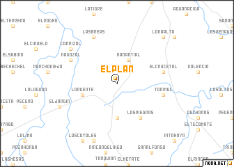 map of El Plan