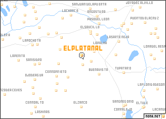 map of El Platanal