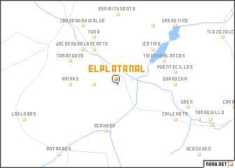 map of El Platanal