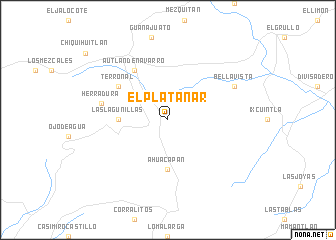 map of El Platanar